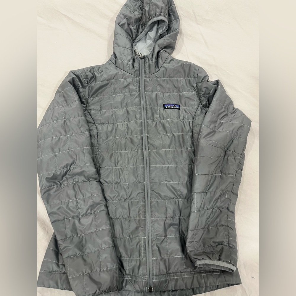 Grey Patagonia NanoPuff jacket, XS